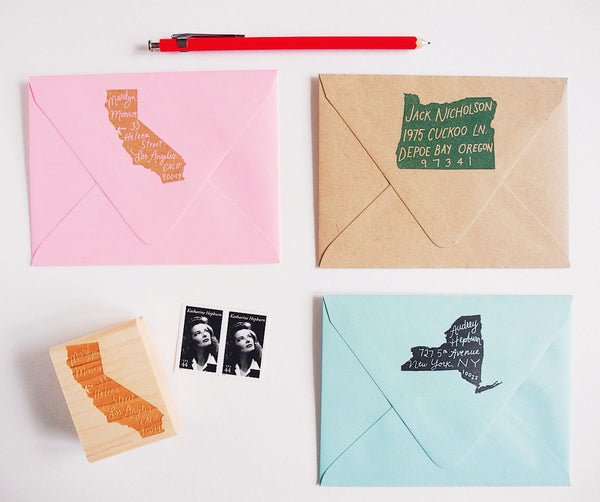 The Original Home State Personalized Return Address Stamp 