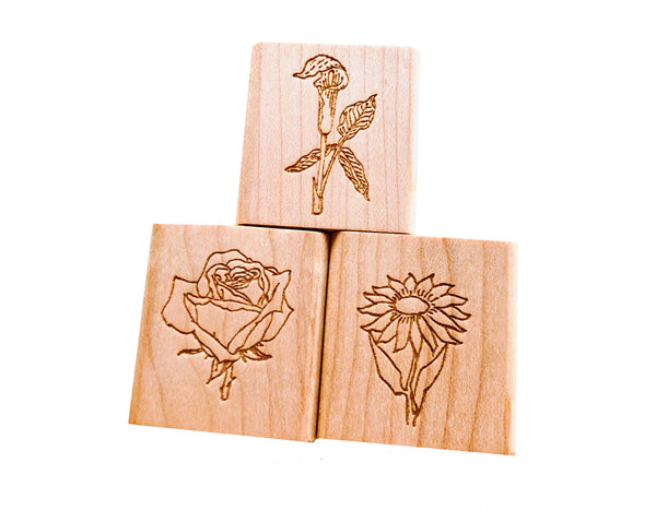 Vintage French Floral Stamps